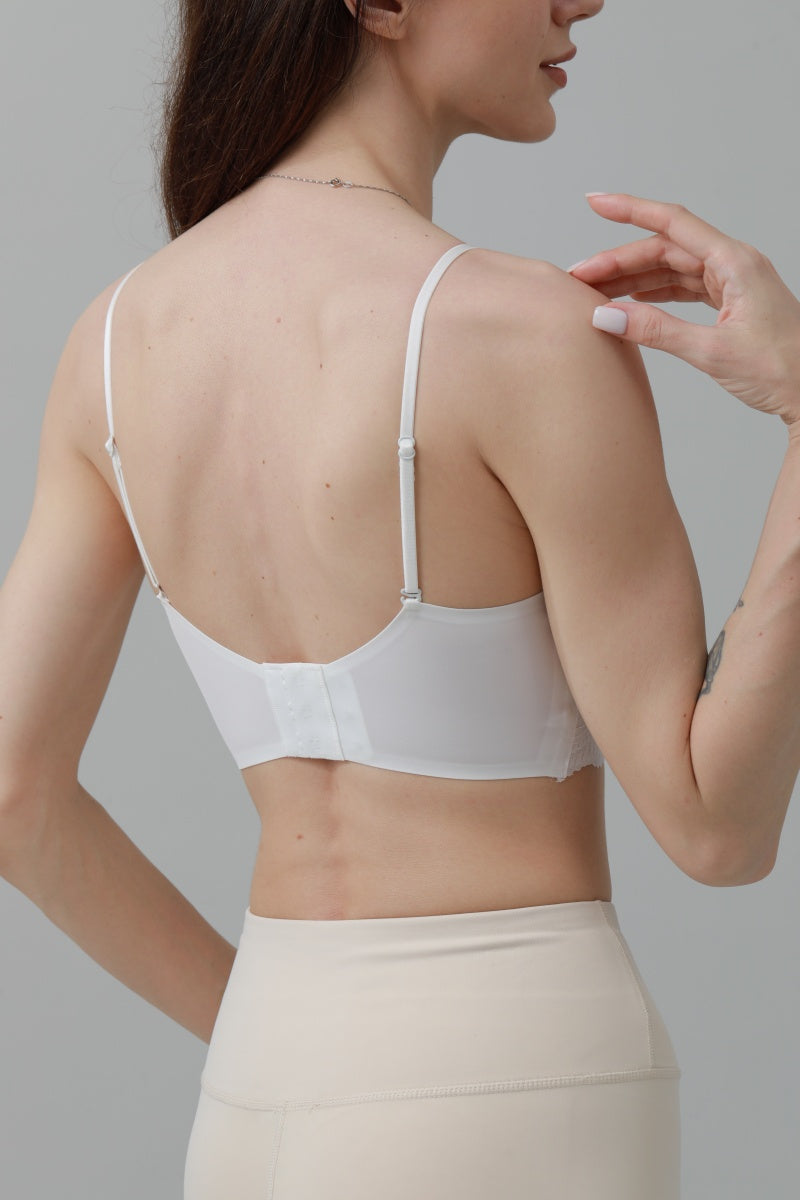 CloudSoft Wireless Bra β Lace Detail & Invisible Fit πΈβοΈ